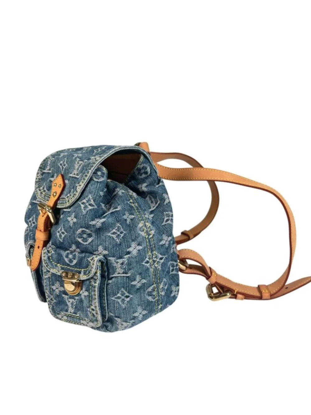 Louis Vuitton Backpack Monogram Denim Blue Sac a Dos PM